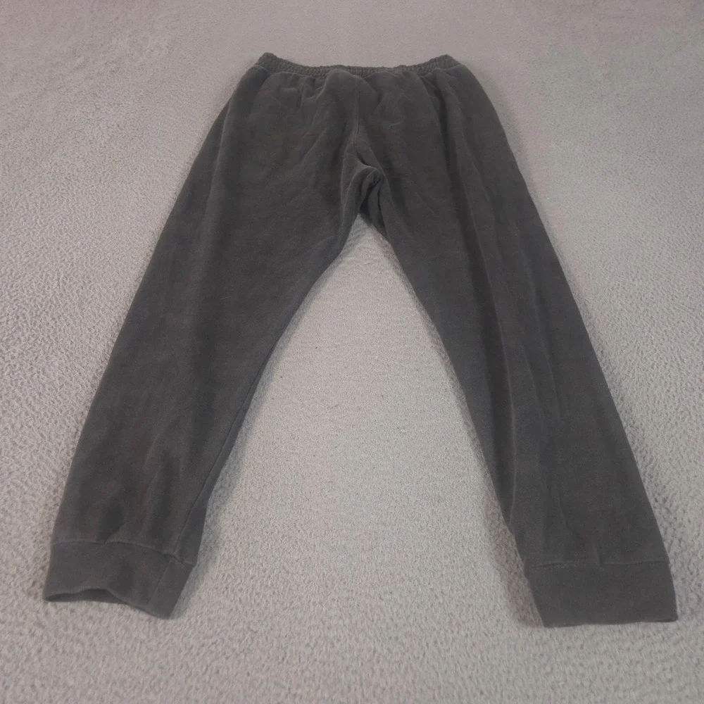 Adidas Sweatpants Mens Large Gray‎ Tapered Leg French Terry Jogger Pockets Logo